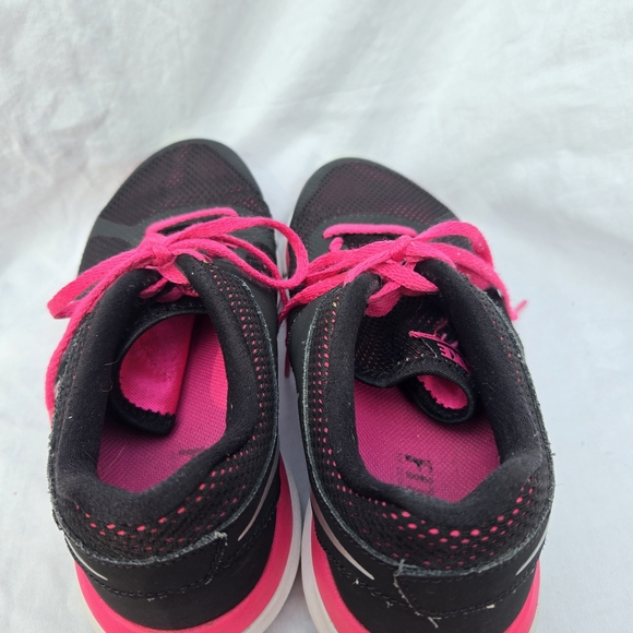 Nike Flex 2014 Run Women's Athletics Trainer Shoes Size 7 Black with Pink Lacees - Picture 8 of 11